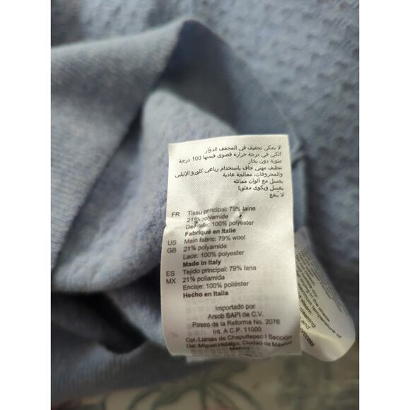 Sandro Paris Lace Trim Pointelle Sweater - Picture 10 of 11